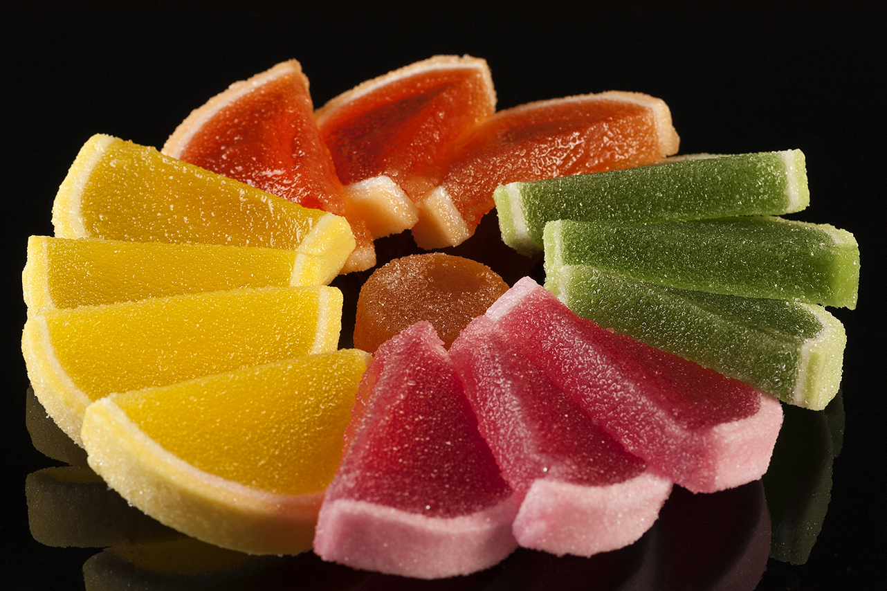gelatine di frutta in cerchio
